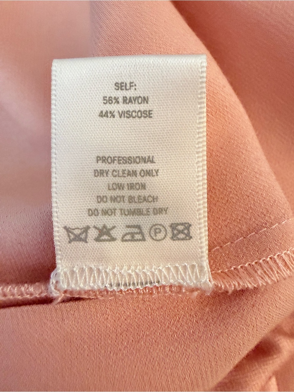 LAPOINTE Peach Fine Textured Satin Wide Leg Pants MD High Rise $690 Luxury Flowy - Picture 12 of 16
